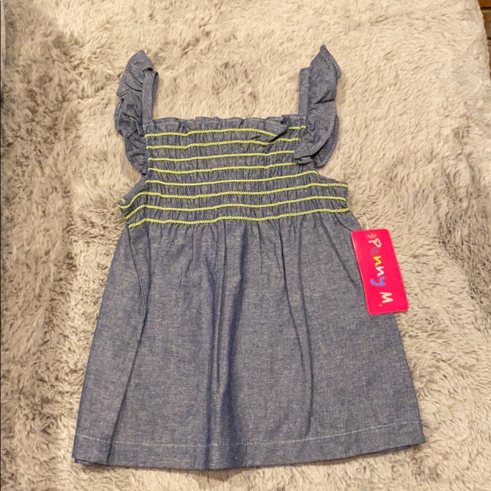 Toddler Girls Denim Top